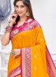 Wedding Wear Saree In Golden Yellow